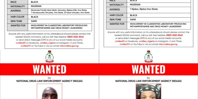 Imo Meth Lab: NDLEA Declares Four Wanted, Freezes N9.84bn and Seizes Assets Linked to Drug Ring