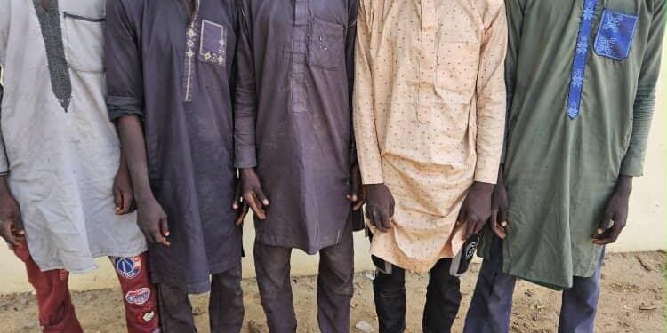 Troops Of Operation HADIN KAI Recovers Locally Made Rifles, Arrests Five Suspected Kidnappers