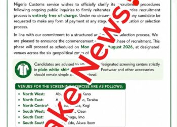 NCS Disowns Viral Recruitment Update, Advises Public to Ignore Fake Post