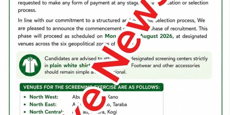 NCS Disowns Viral Recruitment Update, Advises Public to Ignore Fake Post