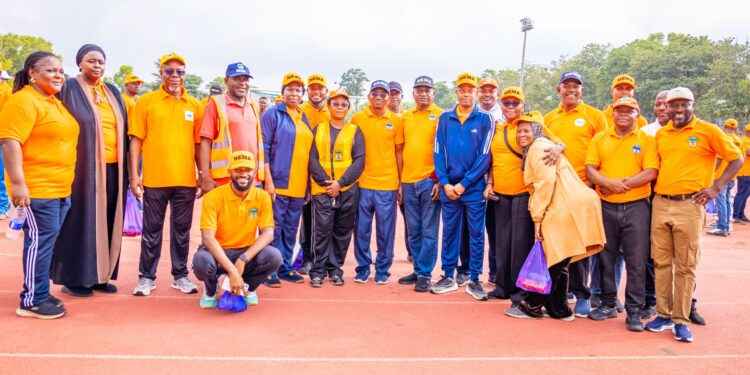 NEMA Holds Mid-Year Route Walk to Boost Staff Fitness, Emergency Response Readiness
