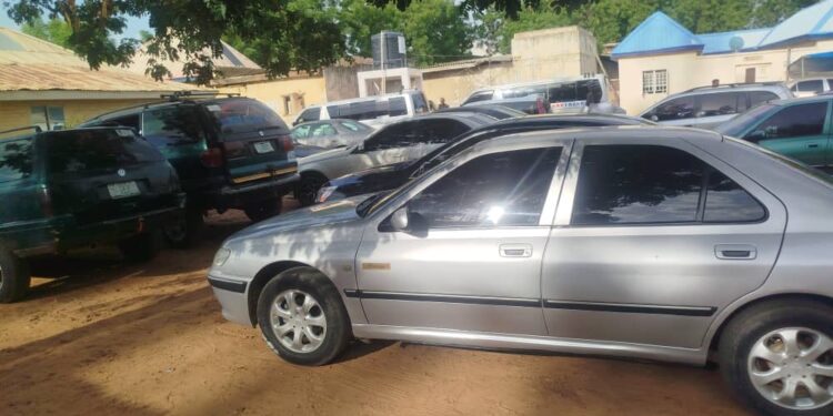 Yobe Police Impound 67 Vehicles in Crackdown on Unregistered Vehicles, Illegal Tinted Glass