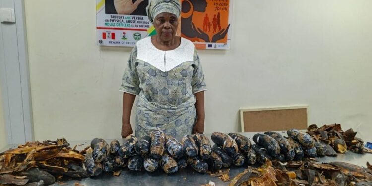 NDLEA Arrests Nigerian-British Grandmother Over 13kg Cocaine Hidden in Plantain Peels, Dismantles International Drug Syndicate