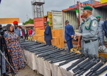 NCS Uncovers Arms Components, Massive Cannabis Shipment At Lagos Port