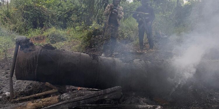 Navy Sustains Offensive Against Illegal Refining, Recovers 34,000 Litres In Rivers