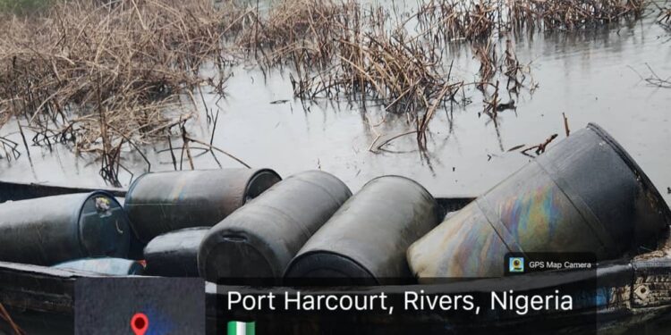 Navy Intercepts 17,000 Litres Of Illegal AGO, Recovers 24,000 Litres Of Suspected Stolen Crude In Rivers