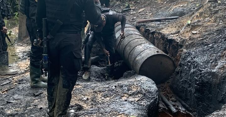 Navy Dismantles Reactivated Illegal Refining Operations, Recovers 91,000 Litres Of Suspected Stolen Crude