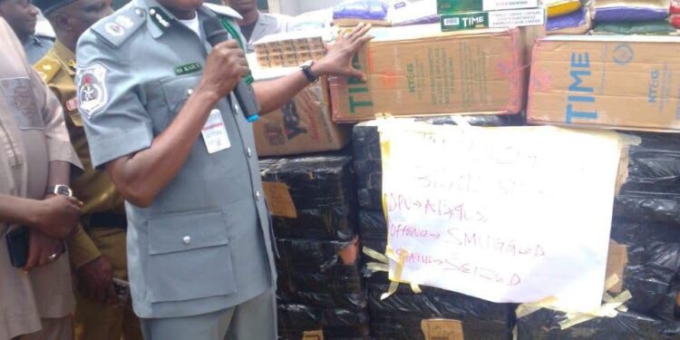 Seme Customs Seizes ₦365m Worth Of Prohibited Goods, 3,300 Explosive Cartridges