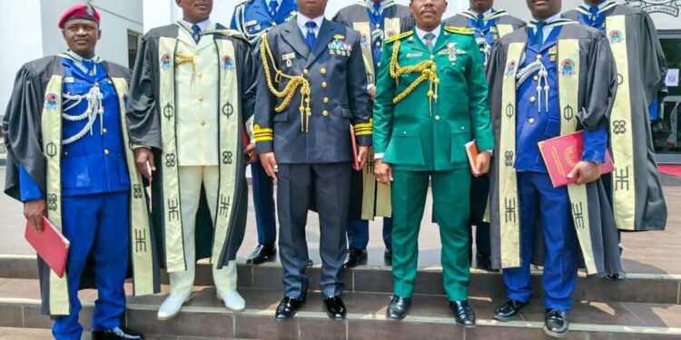 NAF Officers Demonstrate Professional Excellence At Ghana Staff College