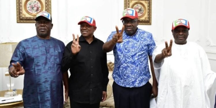 NDC: Obi, Kwankwaso, Dickson Review Campaign Plans Ahead Of 2027 Elections