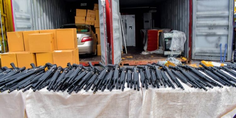 Customs Deepens Arms Crackdown, Uncovers 399 Jojef Rifles At Tin Can Port