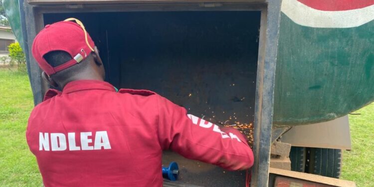 NDLEA Busts Cocaine Trafficker, Seizes 2,145kg Cannabis Hidden In Fuel Tanker