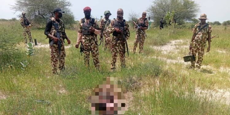 Troops Recover 5 Boko Haram, ISWAP Bodies Along Kukawa Withdrawal Route