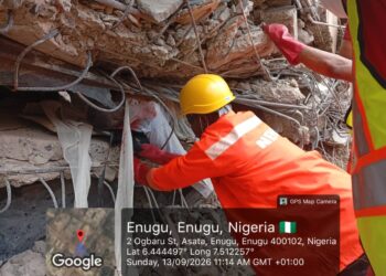 Enugu Building Collapse: NEMA Recovers One Body, Search Continues