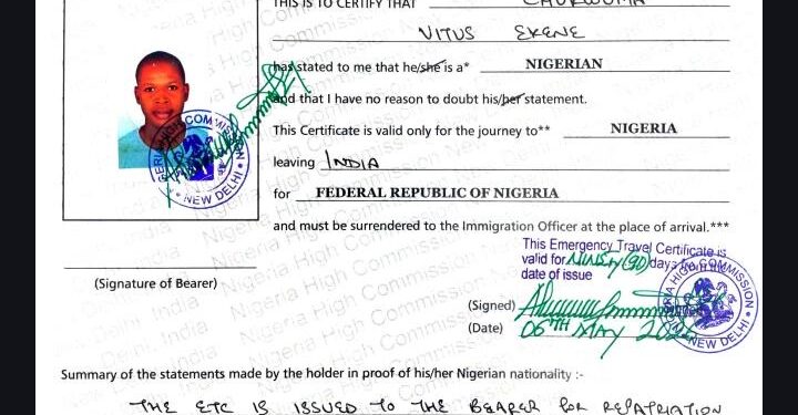 Nigerian Mission Monitors Deportation Of Overstayed Citizen In India, Seeks Fresh Amnesty