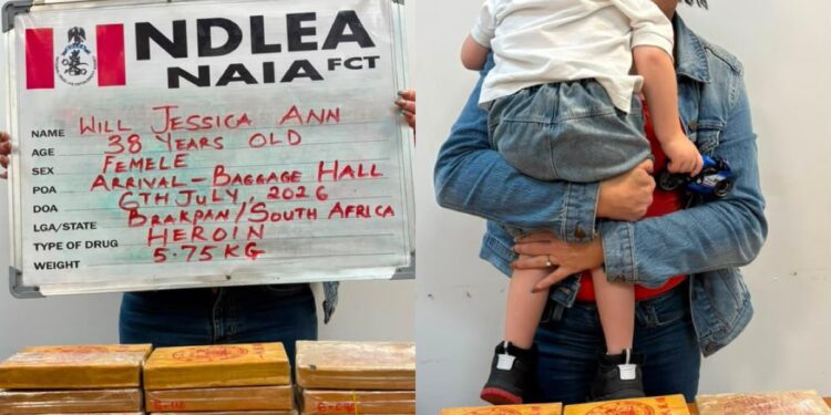 NDLEA Secures 40-Year Jail Term For South African Woman Over 5.75kg Heroin Importation