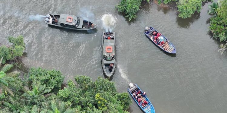 Navy Targets Crude Oil Theft Network, Destroys Refining Site In Bonny