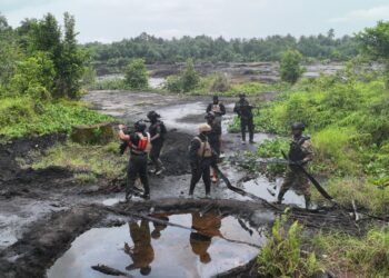 Operation Delta Sentinel: Navy Busts Suspected Crude Oil Storage Site In Rivers