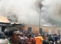 NEMA Leads Emergency Response As Fire Hits Kugbo Furniture Market In Abuja