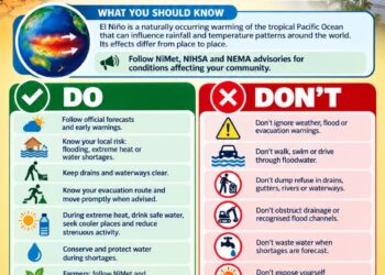 El Niño: NEMA Urges Nigerians To Heed Weather Warnings, Prepare For Extreme Conditions