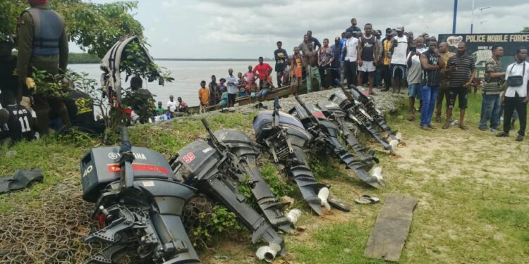 Navy Rescues Two Victims, Recovers Stolen Outboard Engines In Ibeno