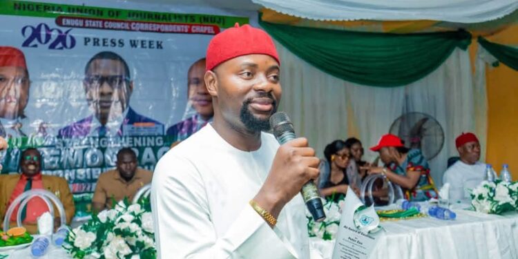 NUJ Enugu Correspondents’ Chapel Honours Peter Eze For Outstanding Youth Leadership